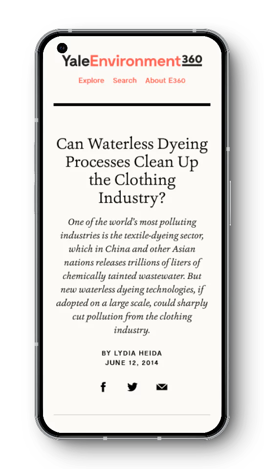 DyeCoo - Yale Environment 360